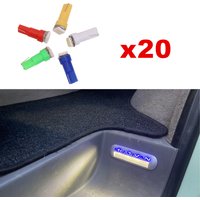 For VW Multivan Caravelle Transporter T5 T5.1 T6 5050 20pcs/pack Canbus Error Free Car interior Foot Step LED Bulb