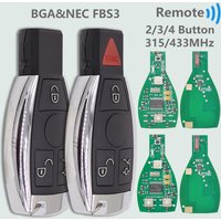 DR NEC Chip 315/433MHz Variable frequency Car Remote Key Support BGA & NEC FBS3 For Mercedes Benz A C E S Class W203 W204 W210