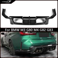 For BMW M3 G80 M4 G82 G83 2021+ Dry Carbon Fiber Rear Lip Diffuser Car Bumper Spoiler PSM Style Car Accessories Body Kit