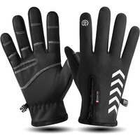 AliExpress NONE Cycling Gloves Men Women Thick Anti-Slip Autumn Winter Warm Gloves Motorcycle Hiking Touchscreen Reflective Anti Splash Gloves