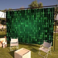 Binary Code The Matrix Program Chart Game Film Cartoon Flag Wall Hanging Banner Decoration Household Home Decor