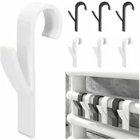 1-5Pcs Bathroom Towel Holder Storage Racks Clear Hanger Heated Towel Radiator Rail Clothes Hanger Scarf Hanger Hooks Holder