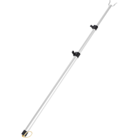 Clothes Rail Clothesline Drying Pole Home Rod Hanger White Shelf Retractable Racks Household for Balcony Props