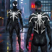 Halloween Adults Rivals Spider Symbiote Venom Cosplay Superhero Costume Zentai Man Bodysuit Men Party Jumpsuits-1 image 4
