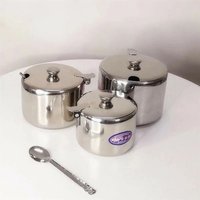 1Pcs Mini Sugar Container with Lid Spoon Sauce Cans Sugar Jam Salt Pot Seasoning Pot Spice Storage Jar Kitchen Supplies