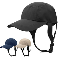 Beach Surf Caps Breathable Sun Hat Summer Outdoor Fishing Caps Chin Adjustable Bucket Hat Water Sport Caps Riding Hiking Sun Hat