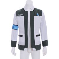 Game Detroit Connor Cosplay Costume For Men White RK900 Uniform Jacket Halloween Carnival Party Become Human Workwear Coat