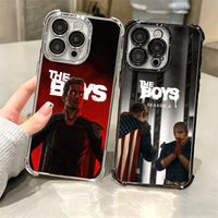 The Boys H-Homelander Soft Phone Case For iPhone 15 16 17 Air 14 Pro Max 16E Plus 13 12 Mini Plating Anti-Fall Fundas