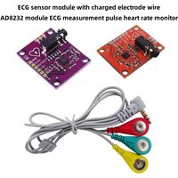 AD8232 module for ECG measurement, pulse rate monitor, ECG sensor module with charged wires
