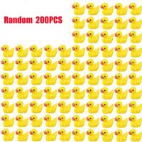 **5-/200PCS Mini Yellow Duck Mini Character Loose Duck Charm Mini Resin Duck Party DIY Mini Landscape Decoration
