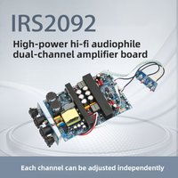 IRS2092 High-Power HIFI Audiophile Dual-Channel Digital Class D Amplifier Board 500W+500W Super LM3886
