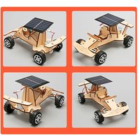 DIY Solar Powered Racing Car Kit Science Experiment Educational Model Physics Toy for Kids Gift