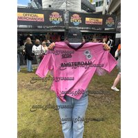 2026 KPOPHarry Styles Tour Same Style Pink Amsterdam 2026 Print Themed Fan Gift Summer Oversized Casual Jersey Family Matching