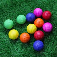 10PCS PE Indoor Golf Practice Ball Elastic Multiple Colour Golf Training Foam Ball Nonporous Lightweight Golf Supplies Outdoor