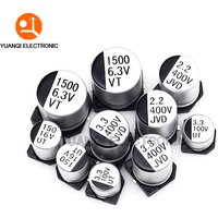 10PCS/LOT SMD Aluminum Electrolytic Capacitor 10V 16V 25V 35V 50V 63V 100V 400V 10UF 22UF 68UF 100UF 220UF 330UF 1500UF 2200UF