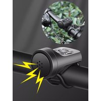AliExpress NONE 120DB Electric Bike Horn, 4 Sound Modes & Vibration Alarm, Rechargeable Waterproof for Mountain/Road Bike, Scooter, Adult & Kids