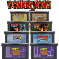 8 Styles GBA Game 32Bit Cartridge Video Game Console Card Donkey Kong Series Vs. Donkey Kong Country for GBA/SP/DS