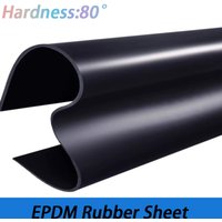 Thickness 1mm-6mm EPDM Rubber Sheet Acid And Alkali Resistant Anti-Collision Rubber Pad 50x50mm~500x500mm Marine Board 1-20Pcs