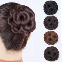 Synthetischer Clip-on-Dutt-Haarschmuck sind natürlich und pflegeleicht für Damen-Pferdeschwanz-Haarverlängerungen, Chignon-Perücke