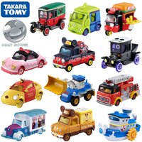 Tomica Cars Toys For Boys Holiday Gifts TOMY Domeka Alloy Car Model DM Series Toy Story Mickey Minnie Woody Donald Duck