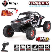 Wltoys 10428-B2 Remote Control Climbing Car SUV 1:10 2.4G 4WD Electronic Rock Crawler Off-Road Buggy Desert Baja RC Cars RTR