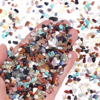 AliExpress louleur 100g Natural Gravel Stone Beads 3x5mm Irregular No Hole Chips Gemstone Loose Beads For DIY Aquarium Decor Jewelry Accessories