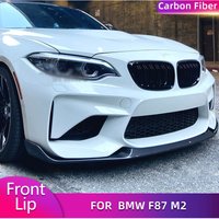 Carbon Fiber Front Bumper Lip Spoiler For BMW F87 M2 2016 - 2018 Car Front Lip Chin Apron Splitters Not for M2C Competition