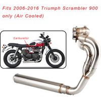 Motorcycle exhaust full system For Triumph Scrambler 900 only (Air Cooled) 2006-2016 scrambler 900 exhaust muffler image 4