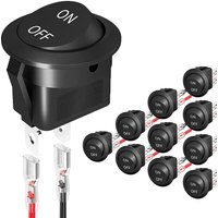 12V 20A Circular Boat Shaped Switch (ON/OFF) Set Suitable For Vehicles And Ships Two Level Circular Boat Shaped Switch Kit