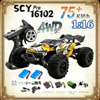 SCY16101 16102 16103 PRO 4WD 1:16 RC CAR Brushless Remote Control Car 70km/H 4x4 High Speed Floating Remote Control