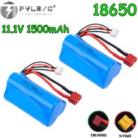 PYL 18650 11.1V 1500mAh 15C 3S1P High-Rate Lithium Battery for Model Aircraft and Car Models RC Toys Battery
