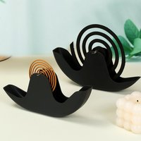 Plastic Mosquito Coil Holder Incense Holders Coil Incense Burner Frame Modern Repellent Incense Rack For Household Bedroom