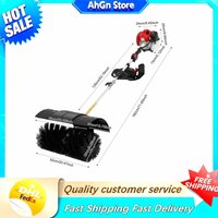 1700W 52CC Handheld Sweeper Gasoline Powered Broom Sweeper Lawn Cleaning Sweeping Machine Handheld Lawn Sweeper