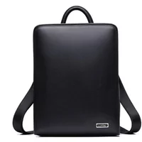 New Fashion Cowhide Genuine Leather Men Backpacks Real Natural Leather Student Backpack Luxury Brand Large Computer Laptop Bag