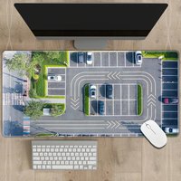 1PCS Thickness 2mm Multipurpose Rubber Mouse Pad 300X700mm Track Lane Traffic Simulation Scenario Mousepad Non-slip Desk Mat