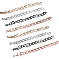 20pcs/Lot 50mm 70mm Extended Extension Chains Tail Extender Chain For Jewelry Making Findings Connectors Supplies