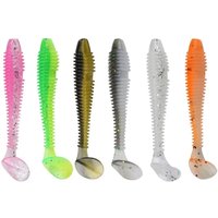 5Pcs 6.5cm T-Tail Soft Fishing Lure PVC Swimbait Hook Artificial Bait Wobbler Bass Trout Freshwater Saltwater Fishing Tackle