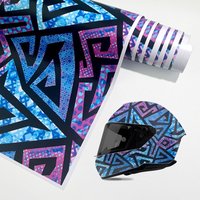 1Roll Creative Geometric Graffiti Car Film Suitable for Modified Car Motorcycle Helmet Scooter Bicycle Cover Scratch Waterproof