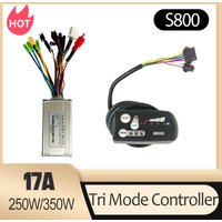 AliExpress kun ray 17A E Bike Sine Wave Controller 250W/350W Hall/Sensorless BLDC Motor Controller with LED-S800 Display Electric Bike Kit Parts