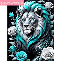 Frameless, DIY Diamond Painting 5d Lion Full Square/round Diamond Mosaic Cross Stitch Rose Handmade Gift Home Decor
