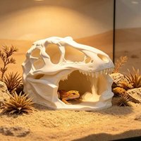 Reptile Cave Hideout Shelter Climbing Pet House Aquarium Tank Landscape Fish Tank Decor for Lizard Snake Tortoise Small Fish