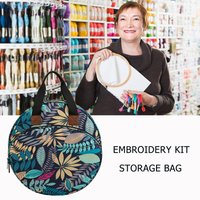 Waterproof Embroidery Sewing Crochet DIY Kit Organizer Bag Yarn Ball Storage Bag