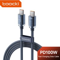Toocki 100W/60W USB C Cable for Vivo OPPO Xiaomi Multi-color QC4.0 Fast Charging Charger Type C Cable for iPhone 16 15 Pro Max