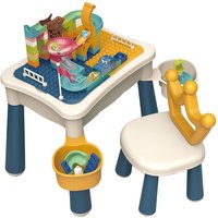 Hot-selling educational multifunctional building block with chair table