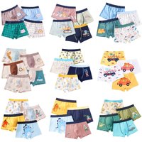 Boxer de dessin animé pour garçon, culotte courte en coton de qualité, sous-vêtement pour enfants, taille 90 à 150, Design dinosaure, mignon, 4 pièces/lot