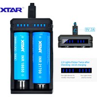 XTAR SC2 Ladegerät Max 3A Schnellladung Wiederaufladbare Batterie 18650 18700 20700 21700 22650 25500 26650 Li-Ionen-Akku-Ladegerät