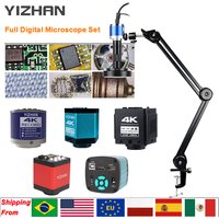 Yizhan HD 1080P Digital Electron Microscope 4K Ultra 2K HDMI Microscope USB VGA 150X Lens 5-100cm Working Distance Tripod Stand