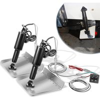 15101-104 9' X 12' Standard Trim Tab Kit 12V with Double Rocker Switch for Boat Size 16ft to 25ft