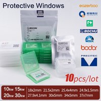 50PCS Laser Protective Windows for WSX Raytools Laser Cutting Machine Head Parts 24.9x1.5 27.9x4.1 30x5 34x5 37x7 10/15/20/30kw