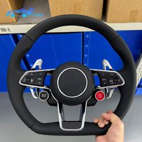 For Audi A3 A4 A5 A6 A7 A8 Q5 Q7 Q8 TT R8 leather R8 steering wheel, with two buttons, one-key start, driving mode